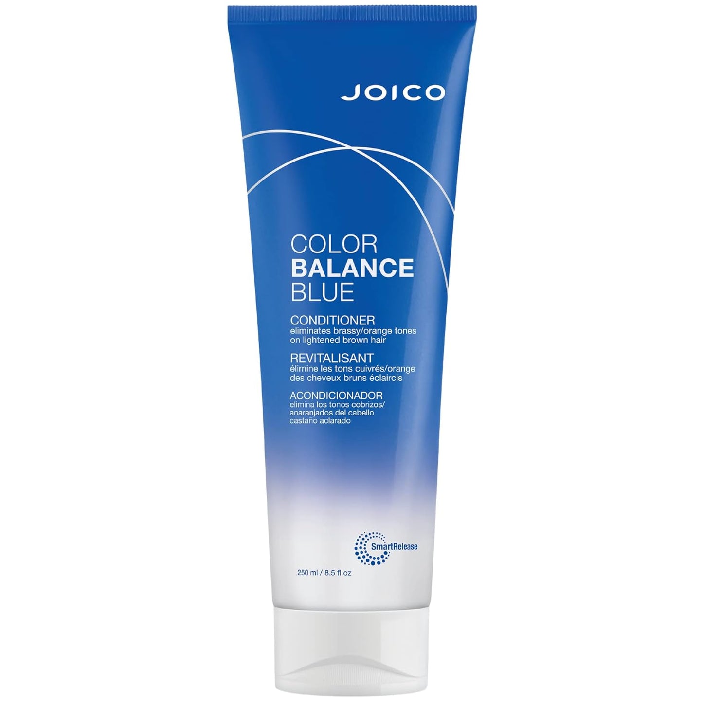 Joico Color Balance Blue Conditioner - Eliminate Brassy Tones & Boost Shine | For Lightened Brown Hair | UV Protection