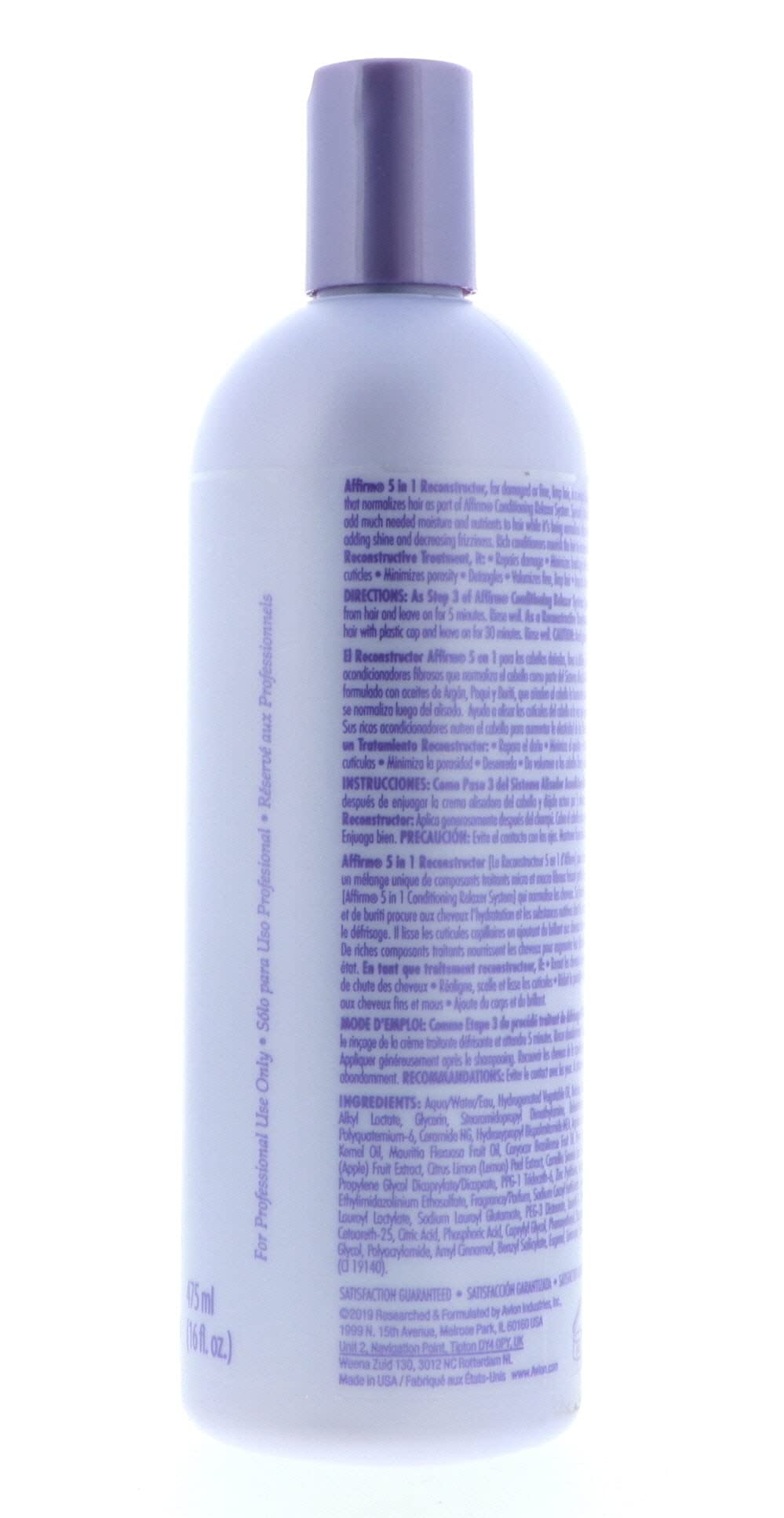 Affirm 5 In 1 Reconstructor by Avlon for Unisex - 16 oz Treatment