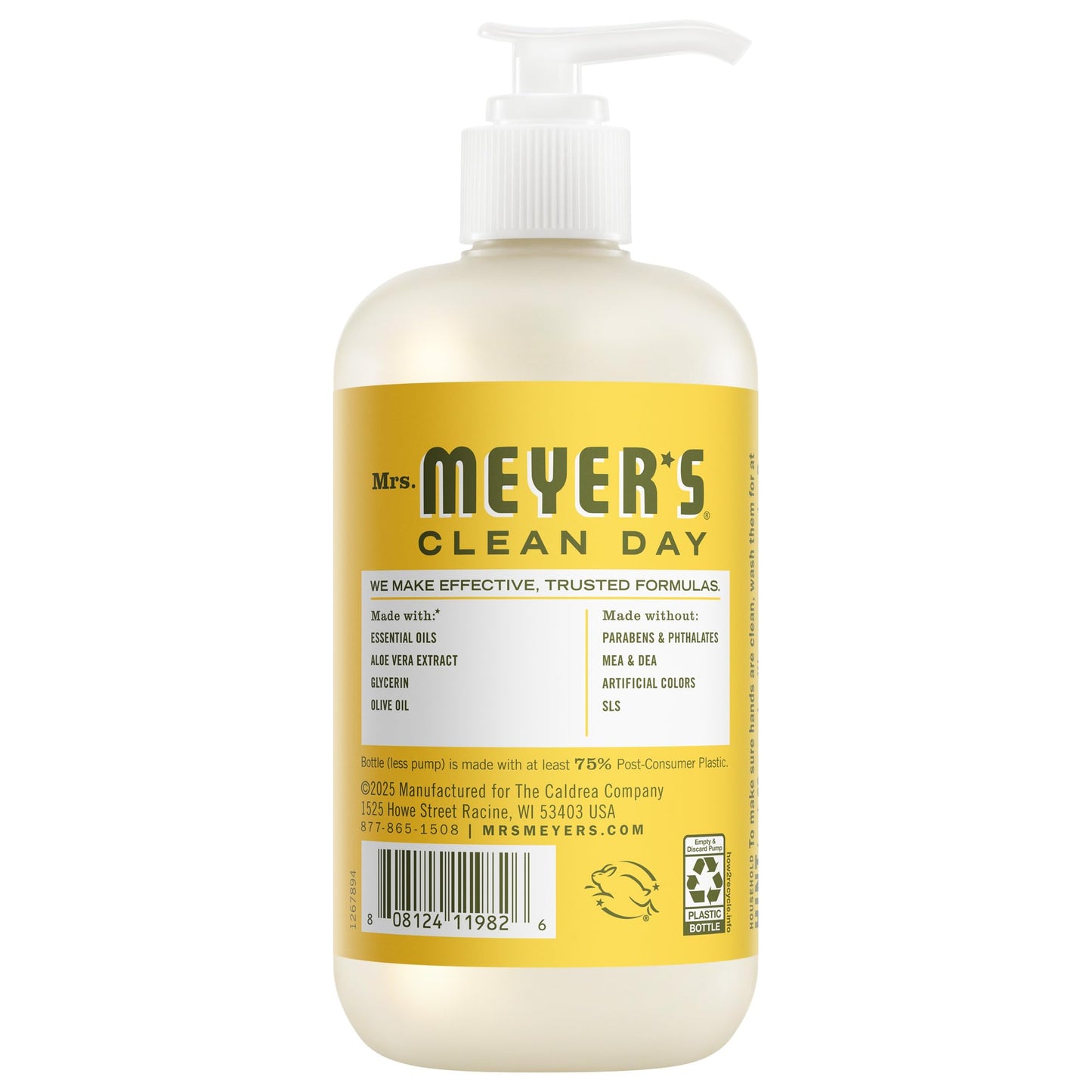 Mrs. MEYER'S CLEAN DAY Liquid Hand Soap Scent, 12.5 Fl Oz (Pack of 6) (Dandelion)