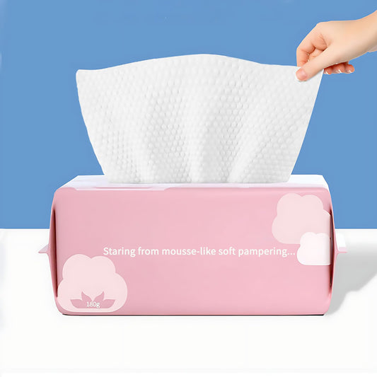 Cayxenful Disposable Face Towel Face Cloths for Washing Soft Cotton Dry Wipes Facial Cloths Towelettes for Washing and Drying, 400 Count Facial Tissue for Cleansing, Skincare and Makeup Remover
