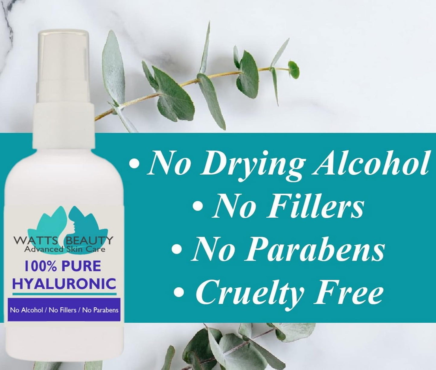Hyaluronic Acid Anti-Aging Wrinkle Serum - 100% Pure, Alcohol-Free | 4 oz for Face & Body
