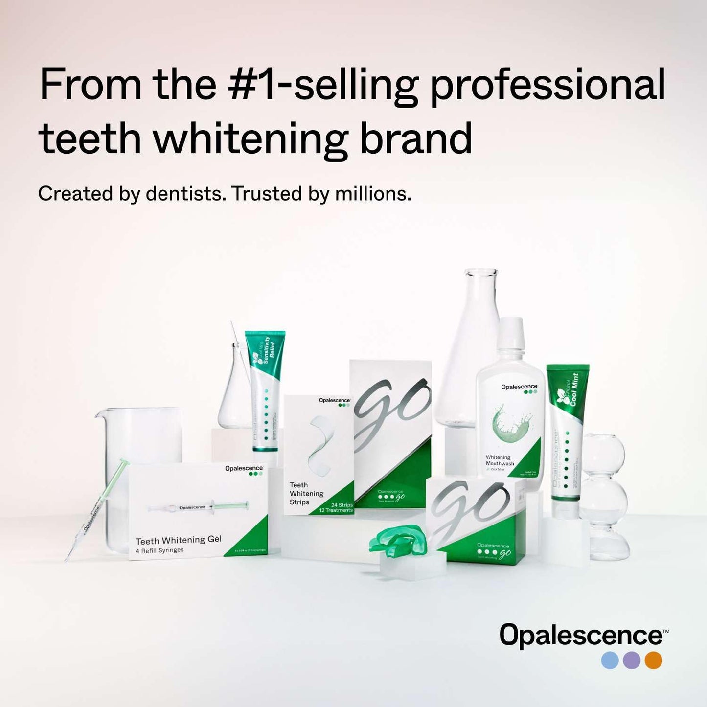 Opalescence Whitening Mouthwash – Teeth Whitening and Fresh Breath Mouthwash for Adults – Hydrogen Peroxide Formula, Alcohol-Free, Cool Mint Flavor (3 Bottles) 15.5 Fl Oz – Made by Ultradent 5447-3T