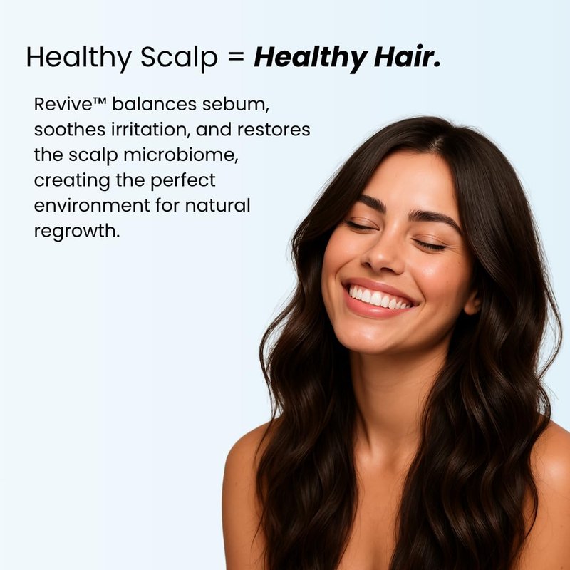 Growplex Revive Hair Strengthening Shampoo – With Biotin, Caffeine, Rosemary & Niacinamide – Supports Thicker, Fuller-Looking Hair – Sulfate-Free – 250ml