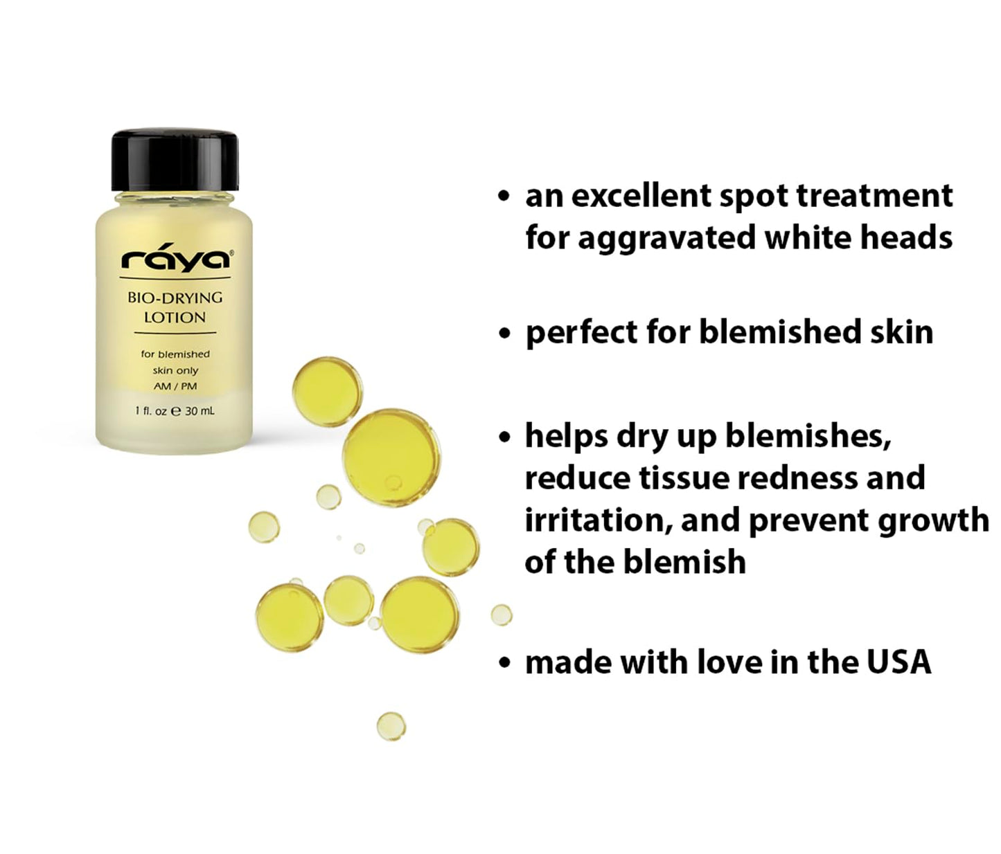 RAYA Bio-Drying Lotion (701) | Facial Spot Treatment for Break-Outs | Helps Dry Up White-Heads | Great for Over-Night Use