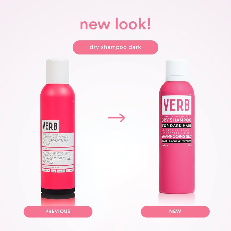 VERB Dry Shampoo for Dark Hair - Refreshing Oil Absorbing Spray | Vegan, Paraben-Free, Sulfate-Free