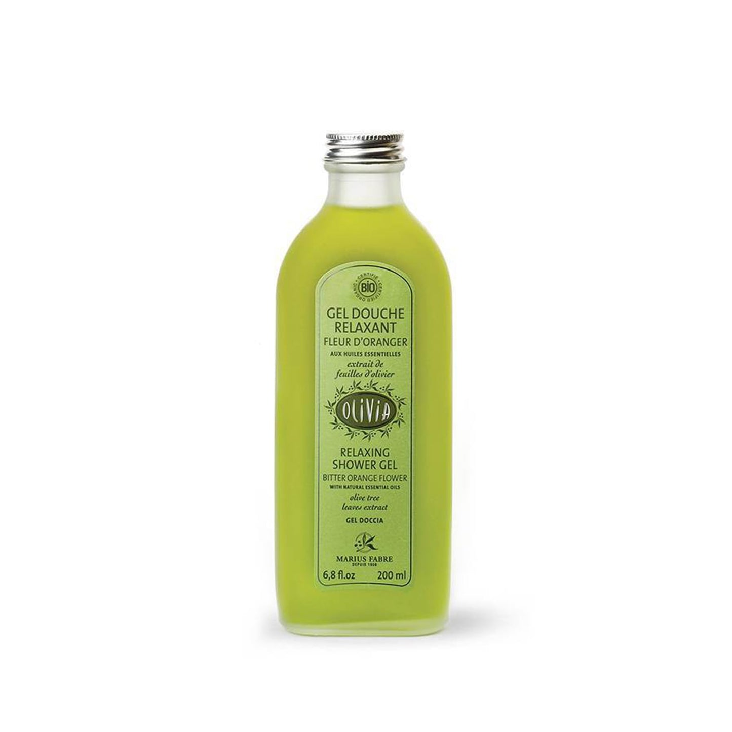 Marius Fabre Certified Organic Olivia Shower Gel - Orange Blossom Scent, 230 ml (7.8 fl oz)