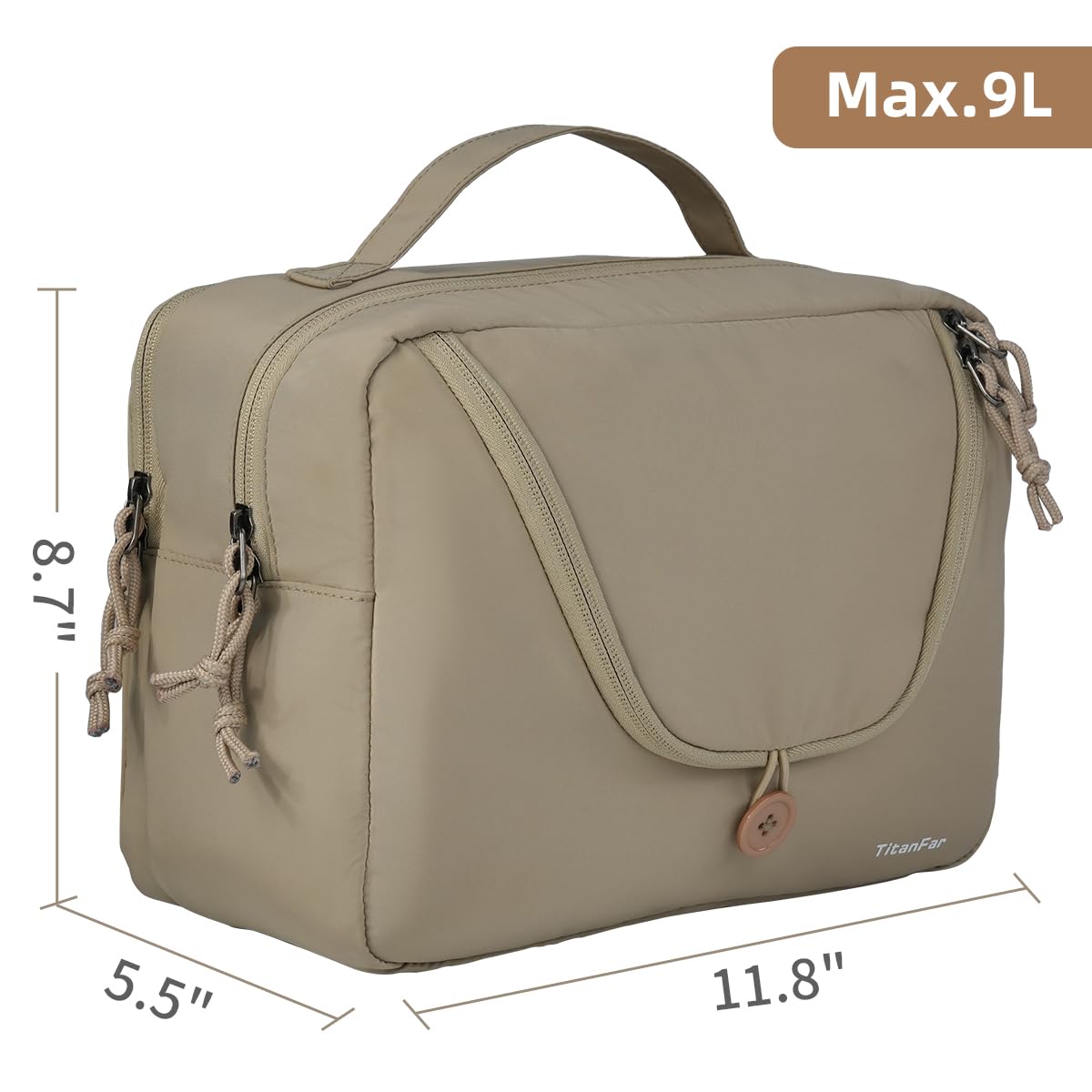 12Pockets Womens Makeup Bag, LightWeight Travel Toiletry Bag Womens, Large-Open Cosmetic Bags For Women, Travel Bags For Women Toiletry