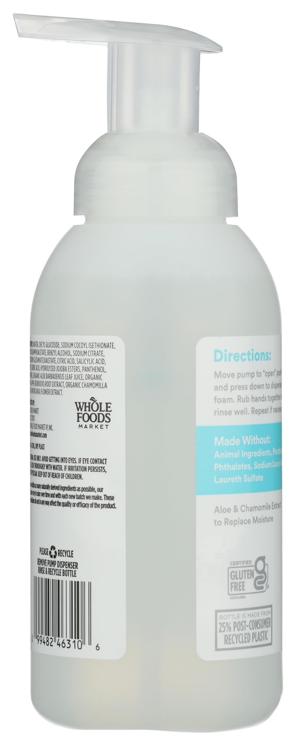 365 by Whole Foods Market, Foaming Hand Soap, Fragrance Free, 12 Fl Oz