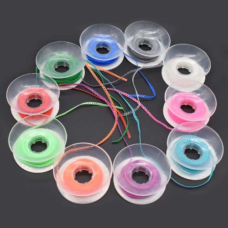 RZJZGZ 10 Pcs Dental Orthodontic Elastic Chain Power Chains Brace Orthodontic Spool Elastic Rubber Band(4.5M/PACK) (Long)