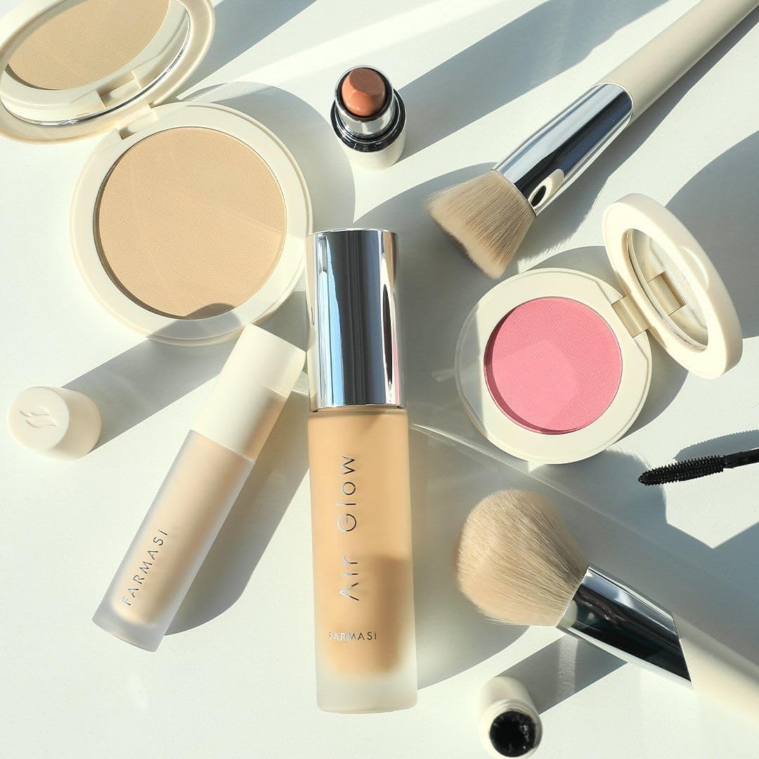 Air Glow Foundation - Lightweight Liquid with Hyaluronic Acid for Dewy Radiance | Buildable Coverage, 1 fl oz, C05