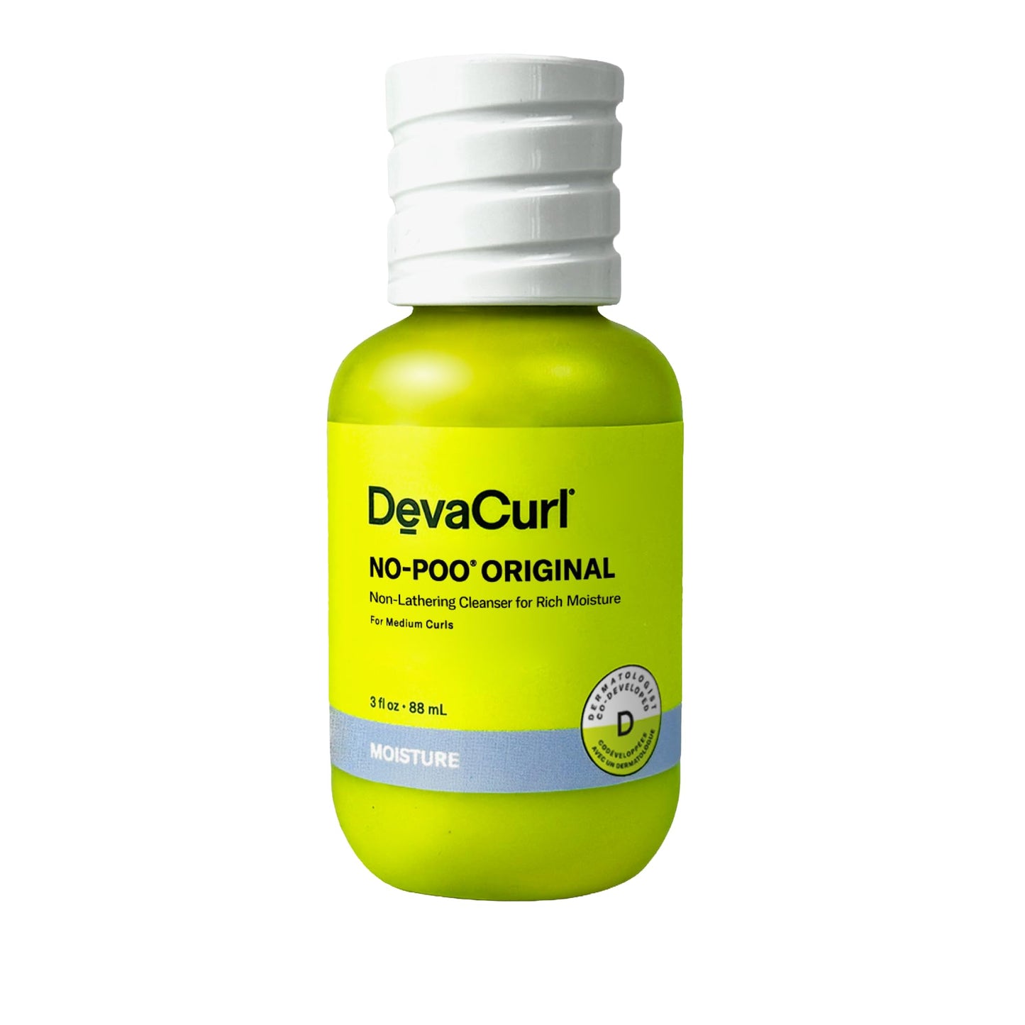 DevaCurl No-Poo Original Non-Lathering Cleanser for Rich Moisture, 3 fl. oz