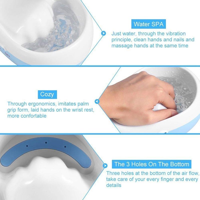 Electric Bubble Nail Soaking Bowl - Durable Spa Tool for Soothing Manicure | Jet Spa Massage Treatment