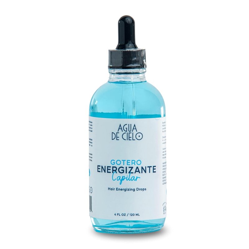Agua de Cielo Hair Energizing Drops - Biotin & Ginger Growth Oil for Nourishing Hair Follicles | 4 Oz