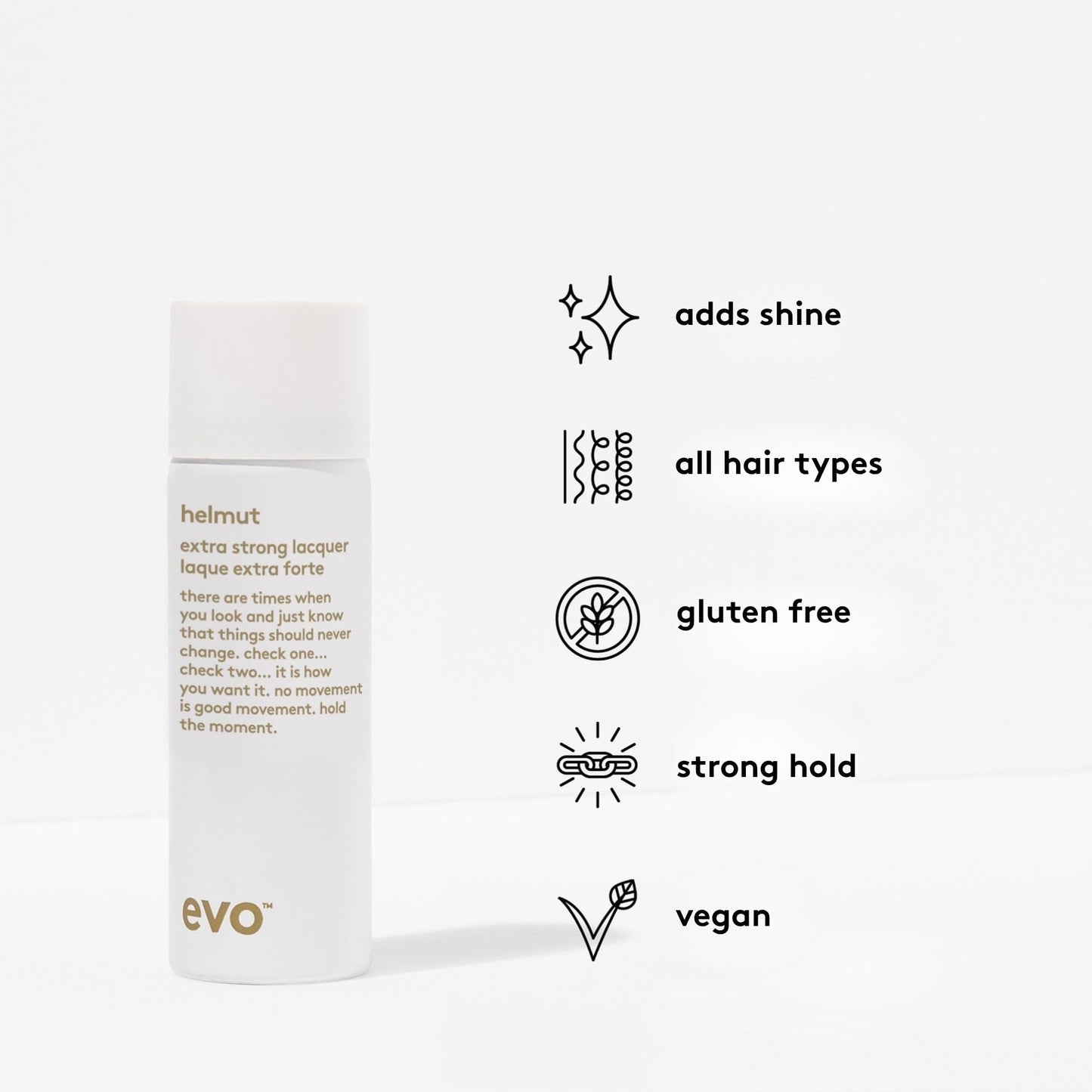 EVO Helmut Extra Strong Lacquer, 7.05 oz