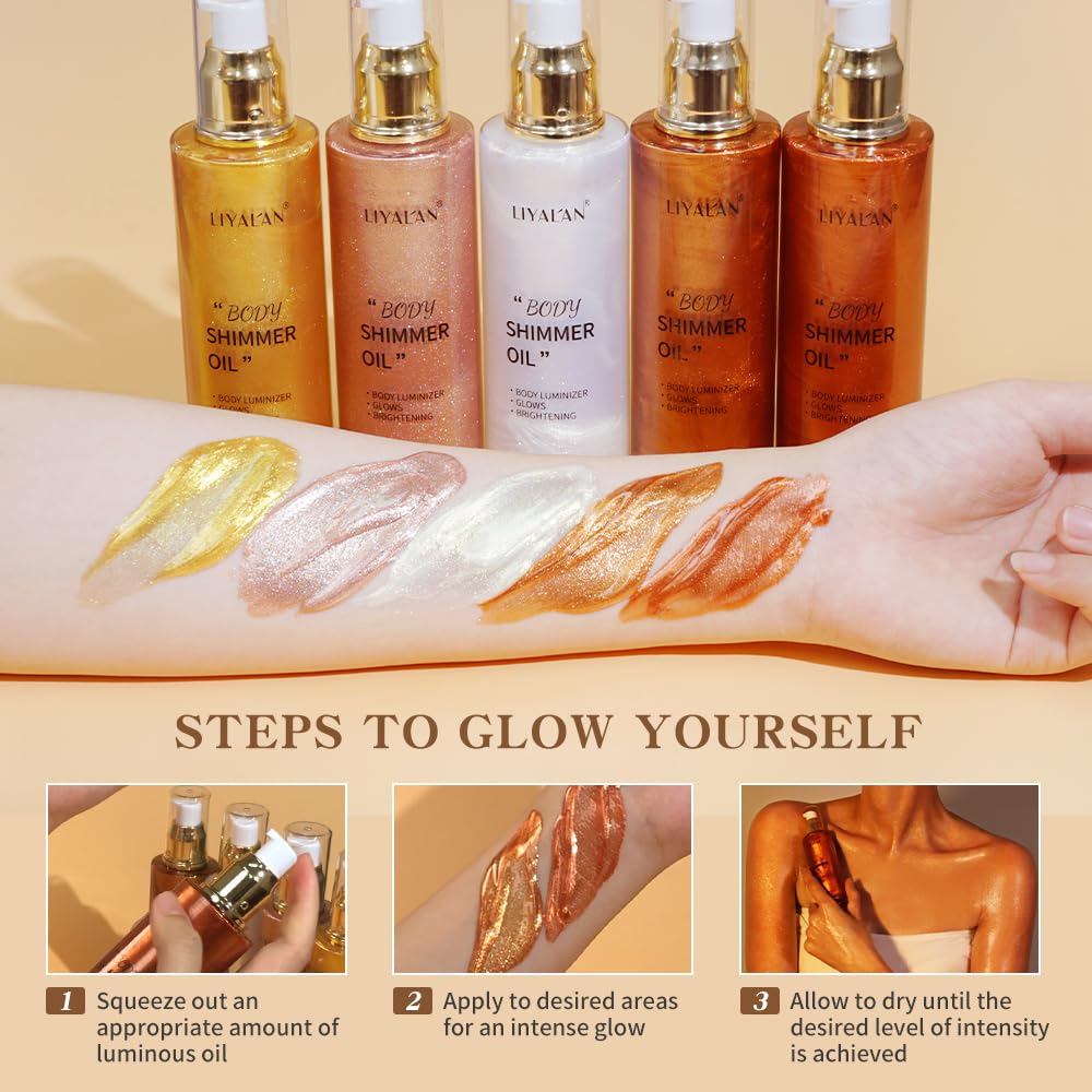 LIYALAN Shimmer Body Oil
