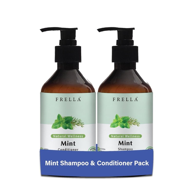 Mint Shampoo and Conditioner Set - Tea Tree & Peppermint Oils for Healthy Hair