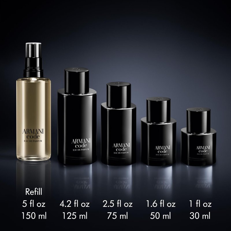 Armani Beauty Code Eau de Parfum for Men | Fougère Ambery Spicy Fragrance with Green Mandarin, Nutmeg & Tonka Bean Notes