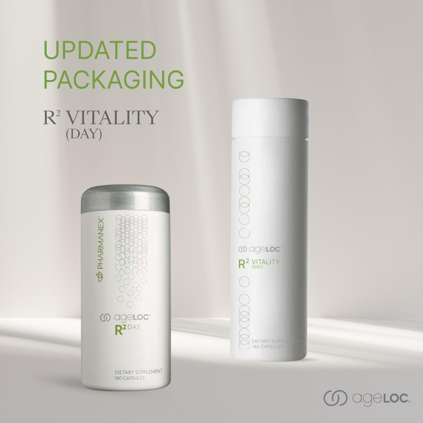 ageLOC Nu Skin R² Vitality - Day | Antioxidant Supplement with Resveratrol & Alpha-Lipoic Acid | Supports Energy, Metabolic Processes, & General Wellness | 180 Capsules