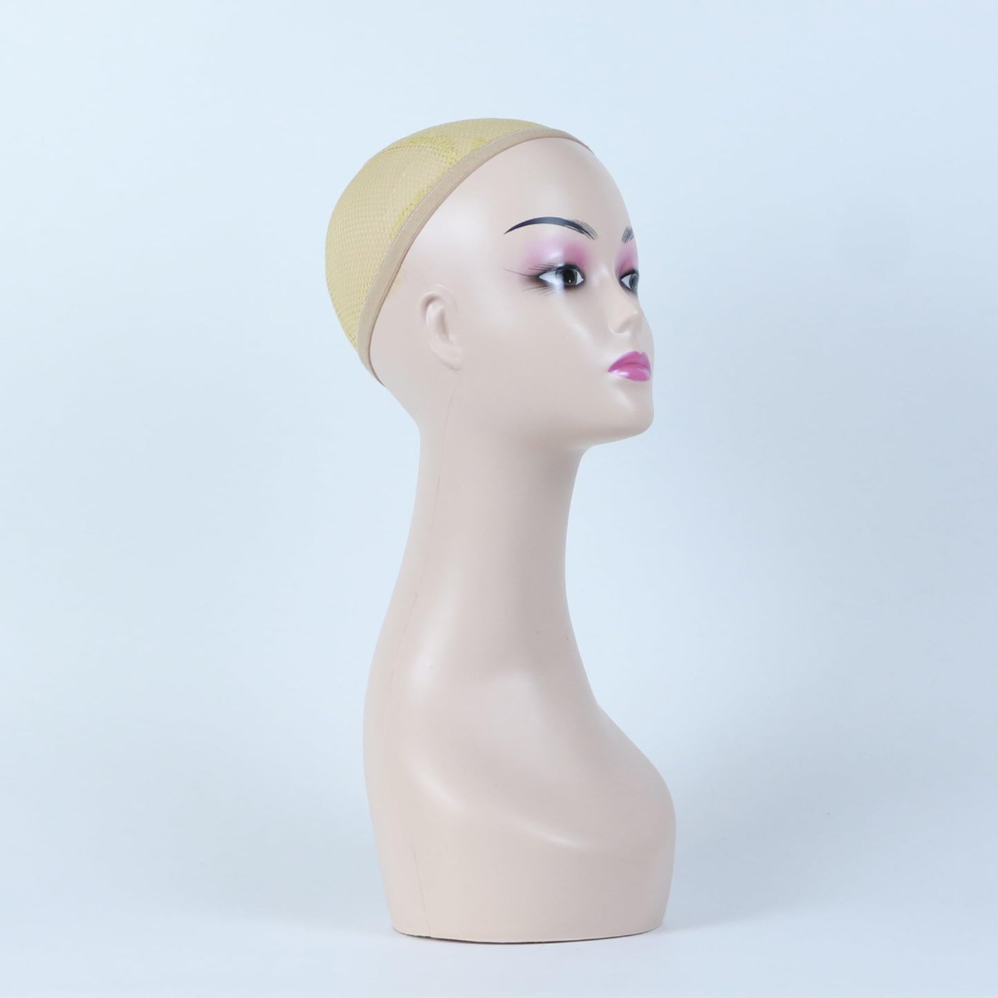 KimRuima Stylish Mannequin Head Wig Stand for Wigs Training Display JRM008 (Beige)