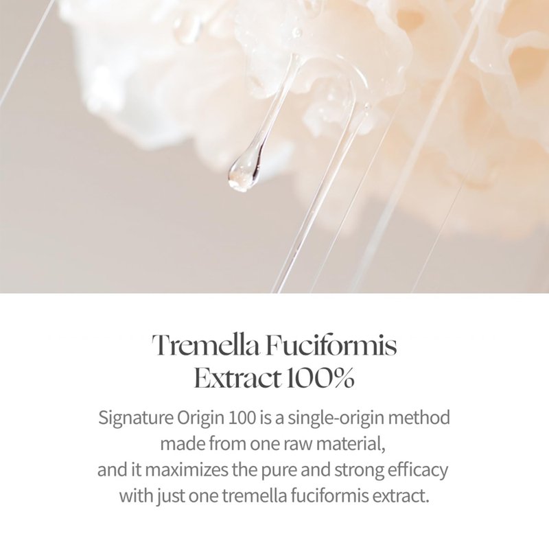 Deeponde Signature Origin 100 Ampoule - Tremella Fuciformis Extract 100% | Elasticity, Lifting, Moisturizing, 1.69 Fl Oz