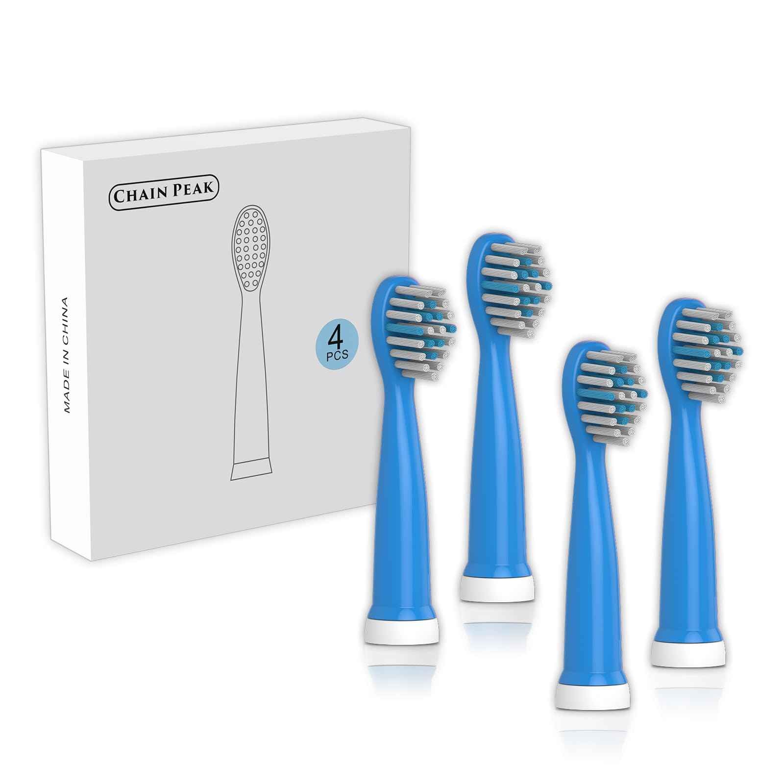 CHAIN PEAK Electric Toothbrush Heads for Kids 8620/8630 (Dark Blue 4 Pieces)