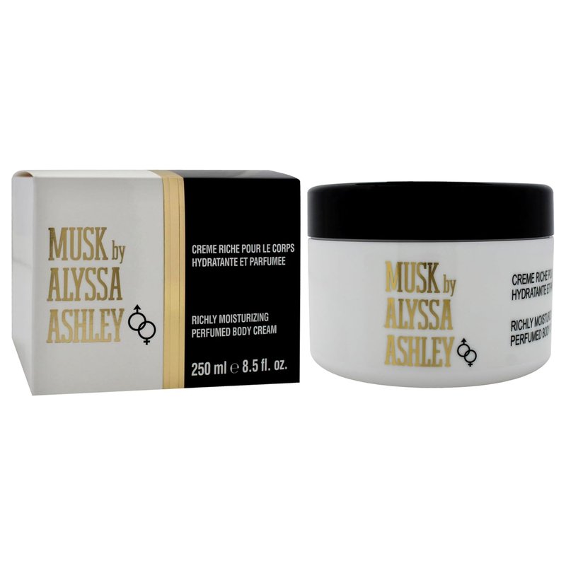Alyssa Ashley Musk Body Cream - Super Moisturizing Formula for Women | 8.5 Ounce