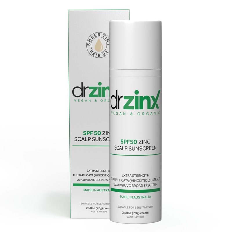 Dr ZinX Organic Zinc Scalp Mineral Sunscreen SPF50 + Hinokitiol