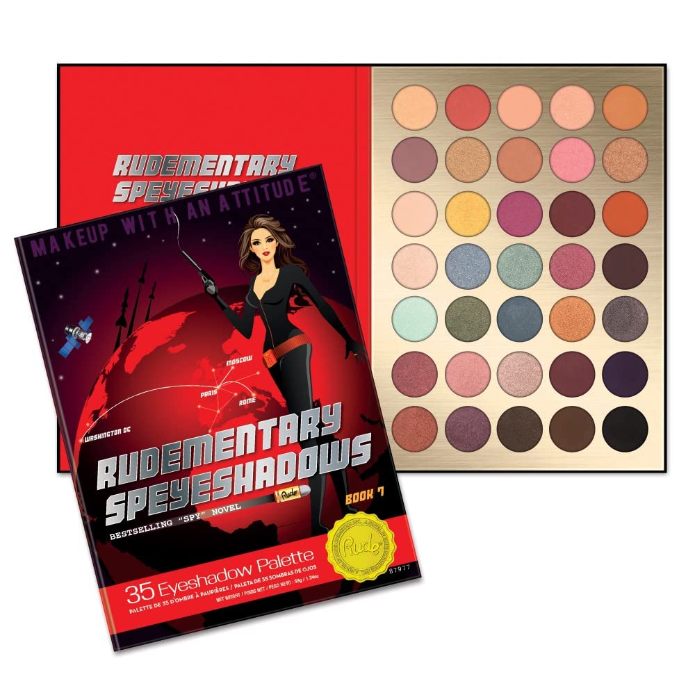Rude Cosmetics Rudementary SpeyeShadows 35 Eyeshadows Palette - Book 7 for Women - 1.33 oz Eye Shadow