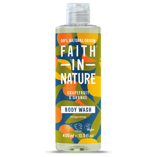 Faith In Nature Grapefruit & Orange Shower Gel & Foam Bath, 13.5 Oz