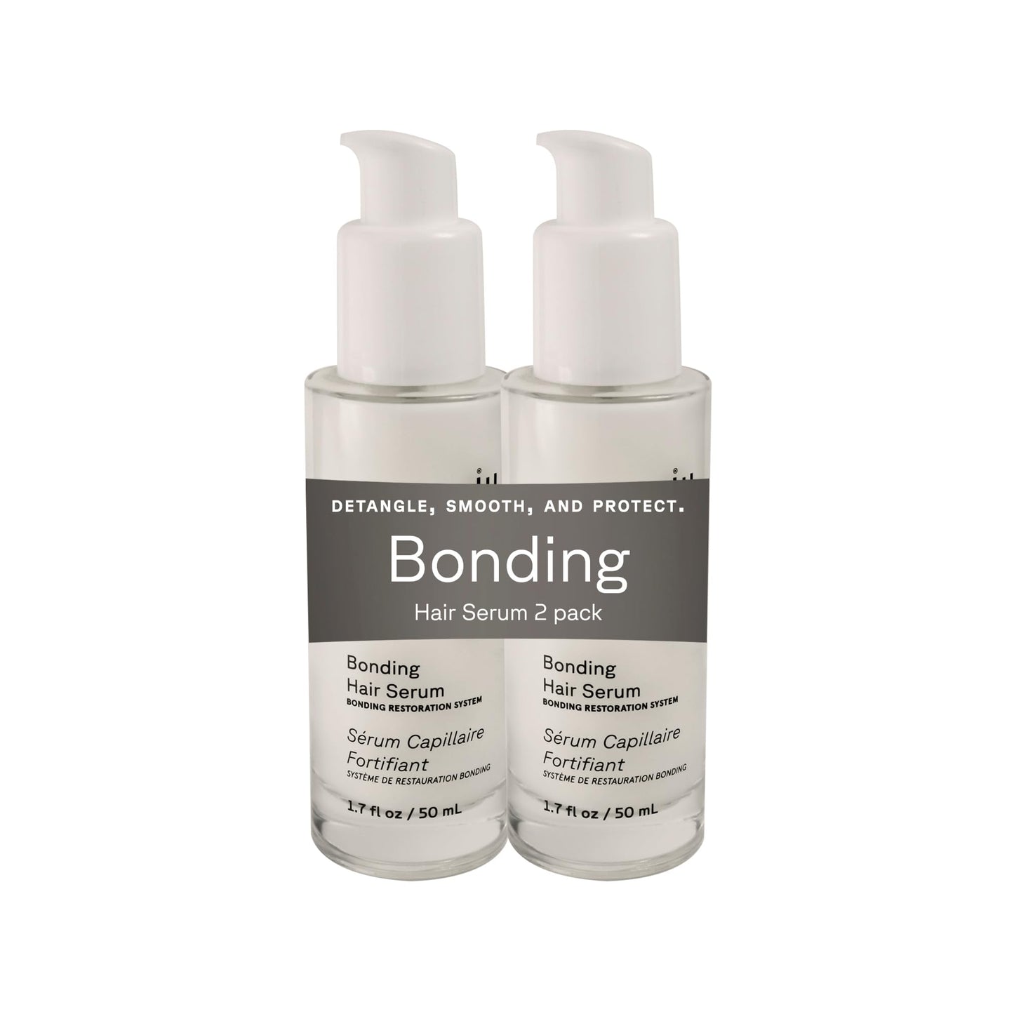 Acure Bonding Hair Serum - Leave In Hair Oil for Damaged and Frizzy Hair, Treatment for Damage, Split Ends, Use on Dry, Curly, Straight Locks for Lightweight Frizz Control & Shine - 1.7 fl oz (2 Pack)