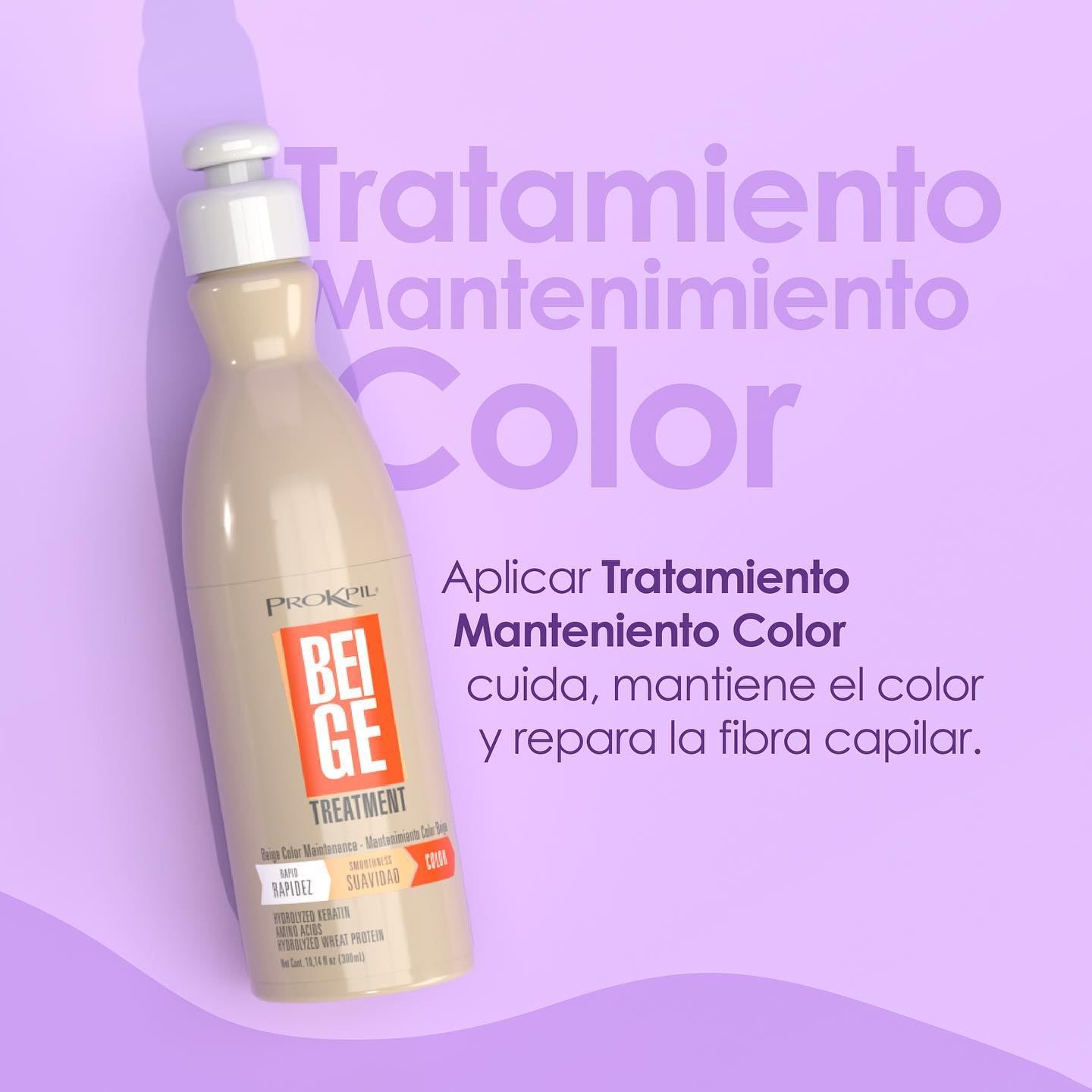 Prokpil Beige Color Hair Treatment Maintenance 10.1oz-300ml