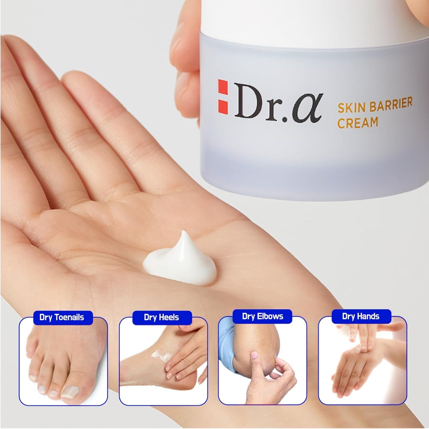Alpha Skin Barrier Cream - Moisturizing Lotion for Dry, Sensitive Skin | 80ml Face & Body Care