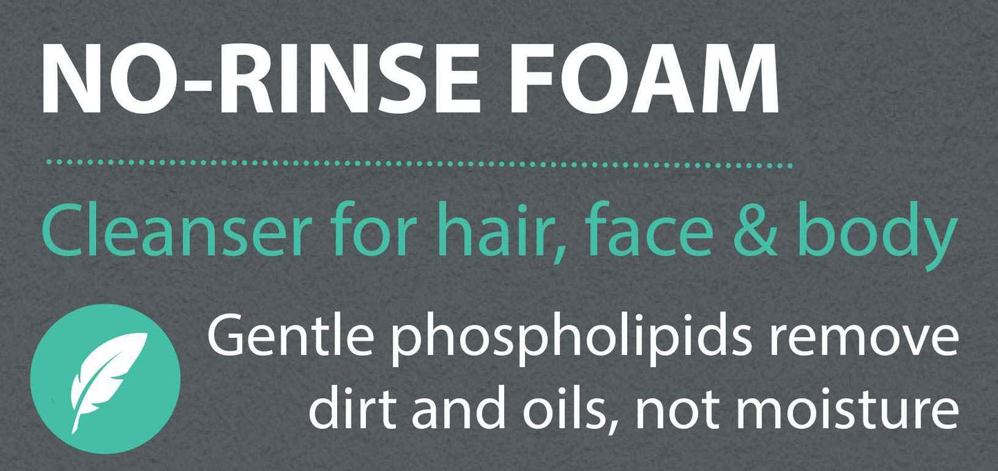 Medline Remedy Phytoplex Hydrating Cleansing Foam, No-Rinse Body Wash and Shampoo, Paraben and Sulfate-Free, 8 fl oz (Pack of 2)