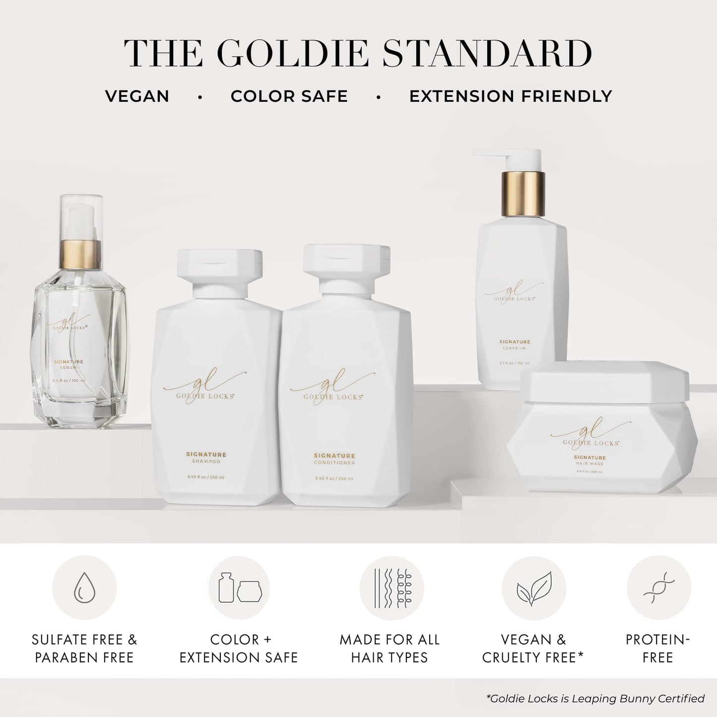 Goldie Locks Ultra Hydrating Shampoo - Sulfate-Free Moisturizing Formula - Maintains Texture and Shine - Safe for Extensions and Color-Treated Hair - Protein-Free - 8.45 fl oz (Packaging May Vary)