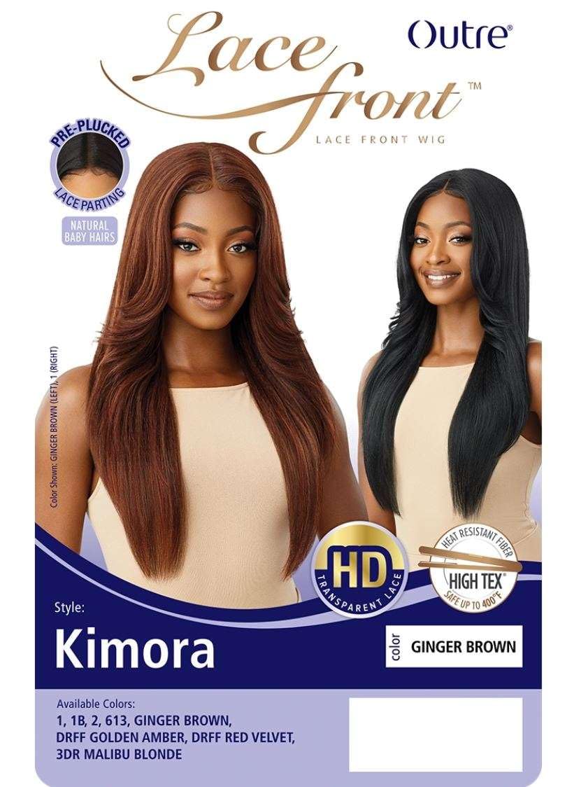 Outre Synthetic Pre-Plucked HD Transparent Lace Front Wig- KIMORA (3DRMALBL)
