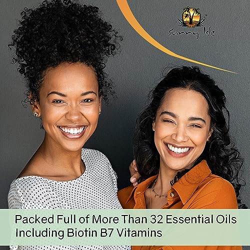 Sunny Isle Rosemary Mint Hair and Strong Roots Butter 8oz | Infused with Biotin & Jamaican Black Castor Oil | Strengthen and Nourish Hair | Dry Scalp, Split Ends