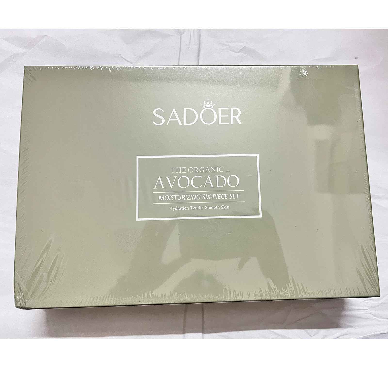 6Pcs Avocado Skincare Set, 6-In-1 Hydrating Skincare Gift Kit with Facial Cleanser, Face Toner, Anti-wrinkle Serum, Face Lotion, Face Cream & Eye Cream, Moisturizing Anti-Aging Skin Care Kit