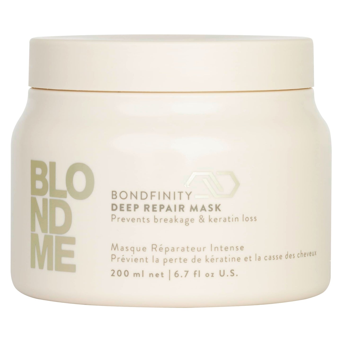 BlondMe Bondfinity Deep Repair Mask for Blonde Hair | Intensive Hair Treatment | Strengthens, Repairs, & Prevents Breakage | For Blonde, Lightened, & Grey Hair