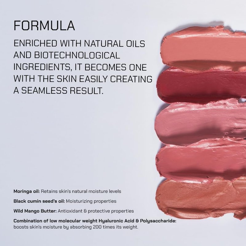 Radiant Professional Touch of Blush - Stick for Cheeks, Lips & Eyes – Vegan Cream Blusher Stick – Lightweight, Hydrating Clean Beauty Makeup – Multi-Use Makeup – Made in Greece (03 ROSY, 0.14 Oz)