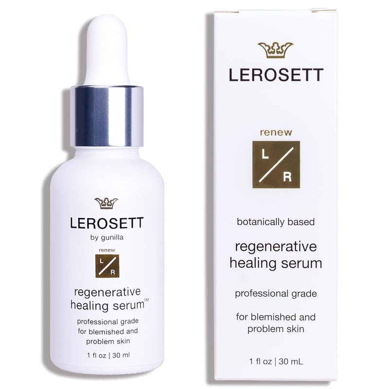 LEROSETT Healing Hydration Serum - Aloe & Ginseng Complex for Blemishes | 1 oz Plant-Based Formula