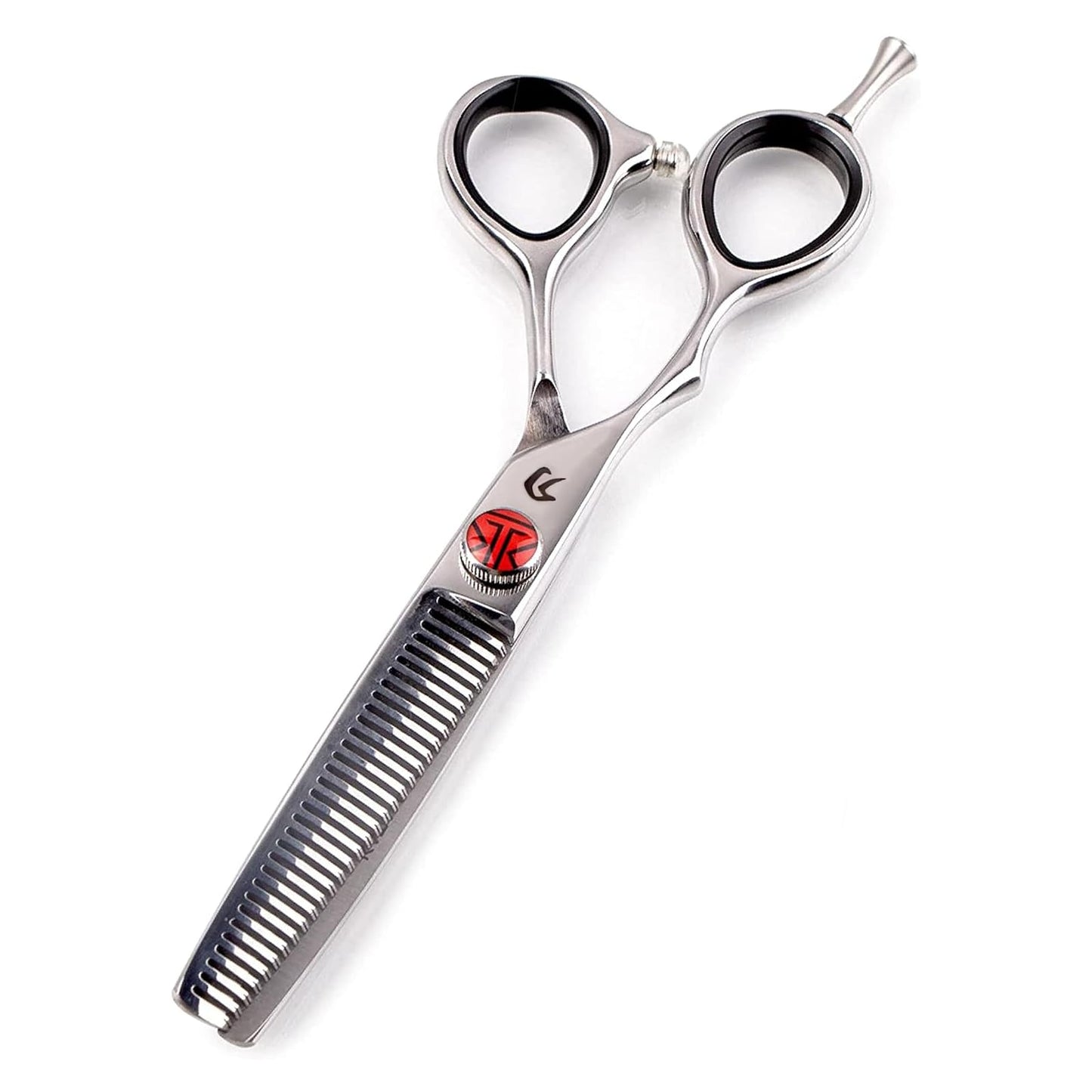 Professional Left-Handed Thinning Shears Tokko Katana Classic, 440C Japanese Steel Salon-Quality Taper Hair Scissors, Ergonomic Design & Ideal for Lefty Professionals Barber and DIY, 6.5 Inches