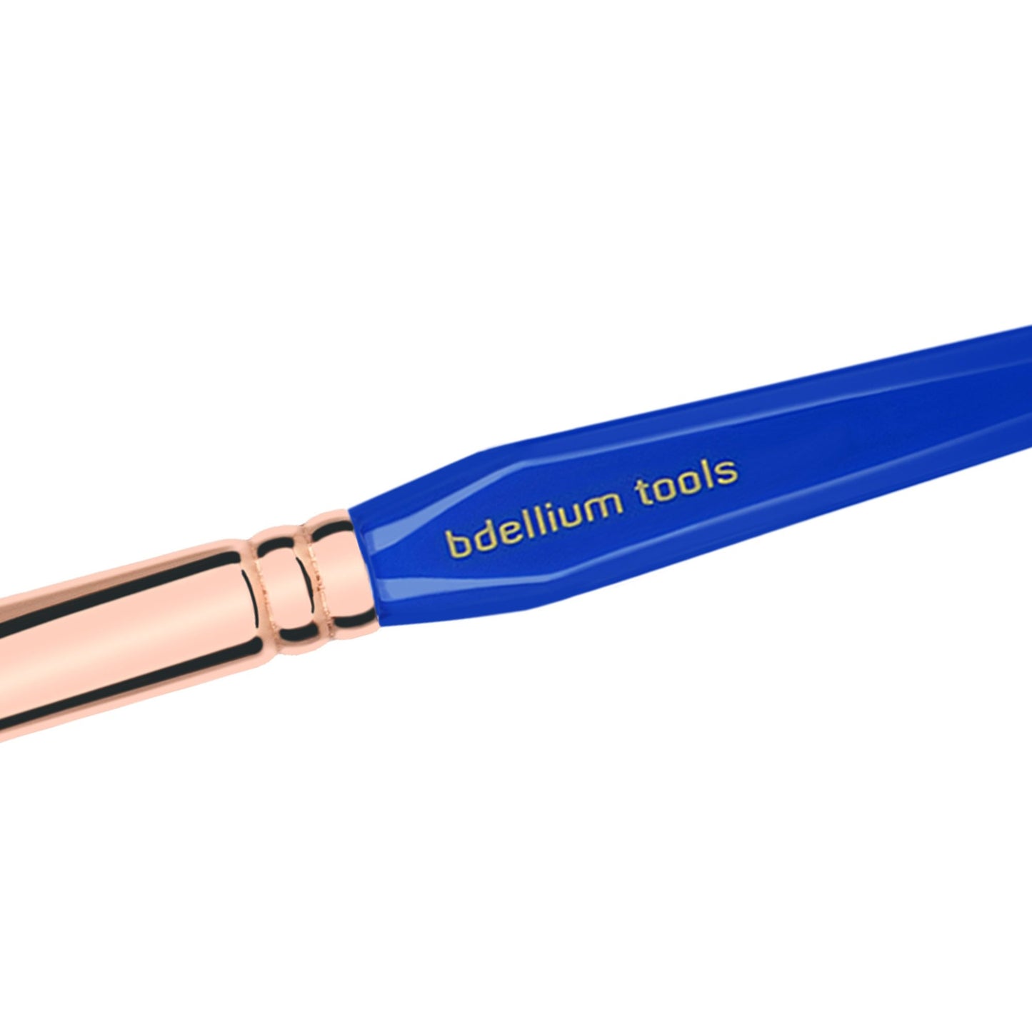 Bdellium Tools Professional Makeup Brush - Golden Triangle 942 Slanted Contour - With All Vegan and Soft Synthetic Fibers, For Adding Dimension to the Face (Blue, 1pc)