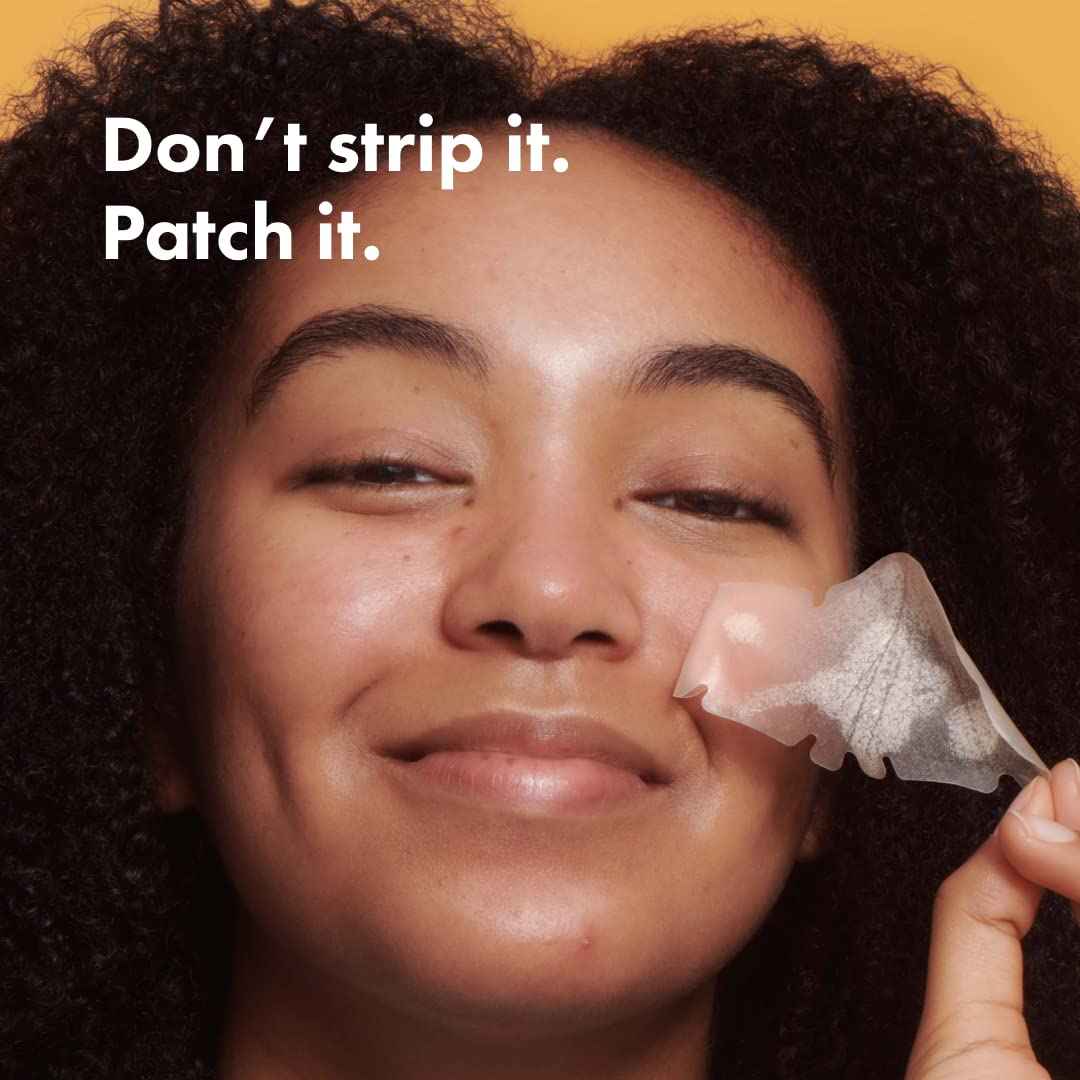 Mighty Patch Nose Pimple Patches from Hero Cosmetics, Large Hydrocolloid Pore Strips, Dermatologist Approved, Overnight, Pimple Stickers to Absorb Acne Nose Gunk, 10 Count
