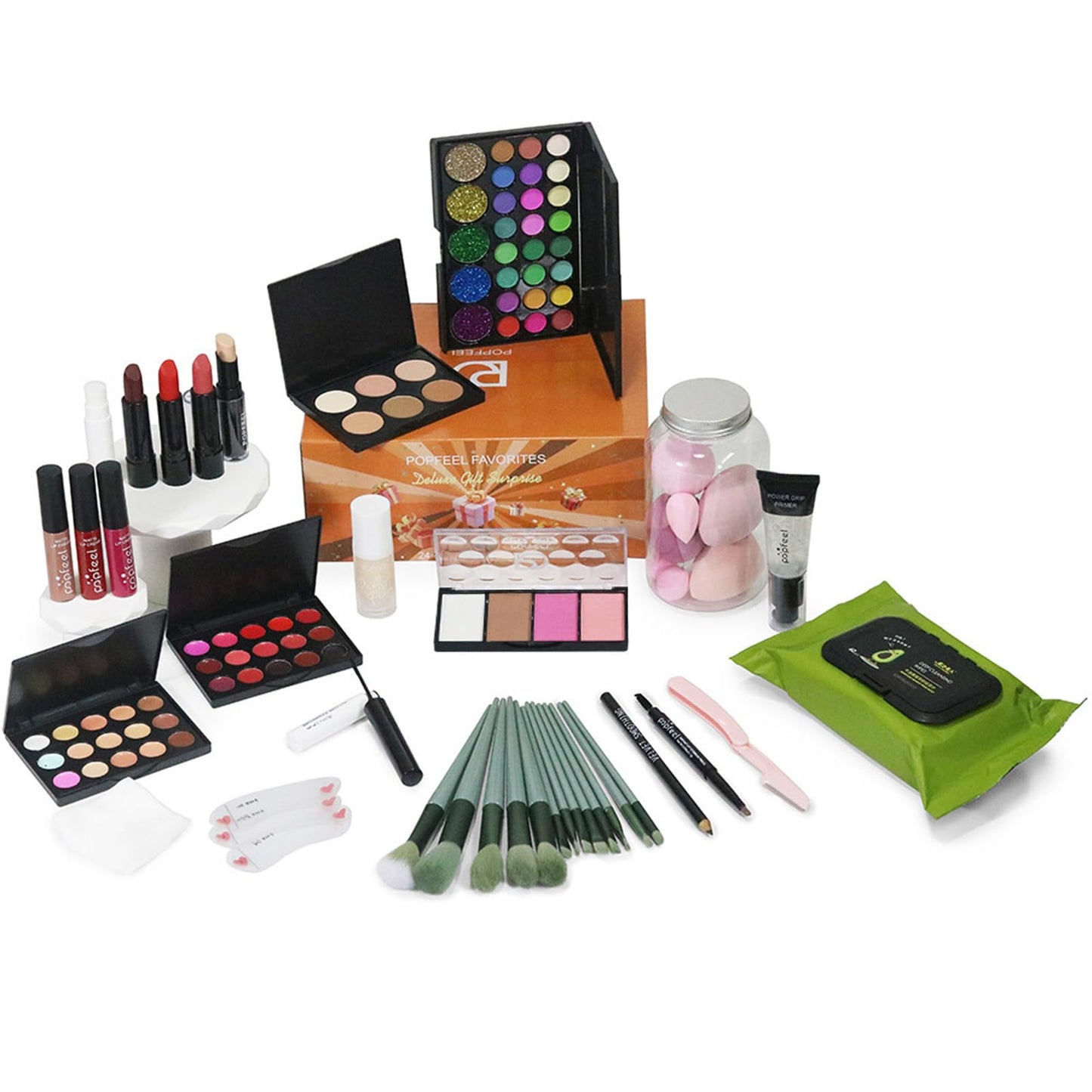 All in One Makeup Kit for Women Full Kit, Mother's Day Makeup Gifts Set for Women Girls, Makeup Essential Bundle Include Eyeshadow Palette Lipstick Blush Foundation Concealer Mascara Eyebrow Pencil