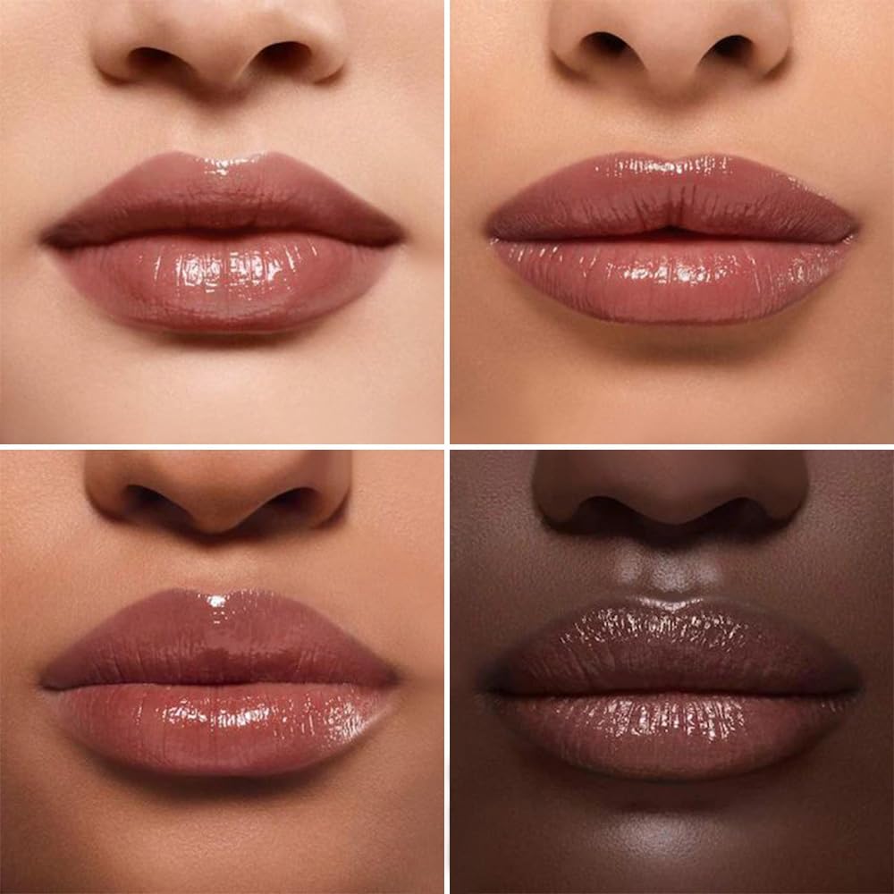 2Pcs Black & Pink Cherry Nude Tinted Honey Lip Balm, Sheer Hydrating Moisturizing Lipstick for All Skin Type Natural Cherry Lip Tint Balm Moisturizing Nourishing Lipstick Long Lasting Waterproof
