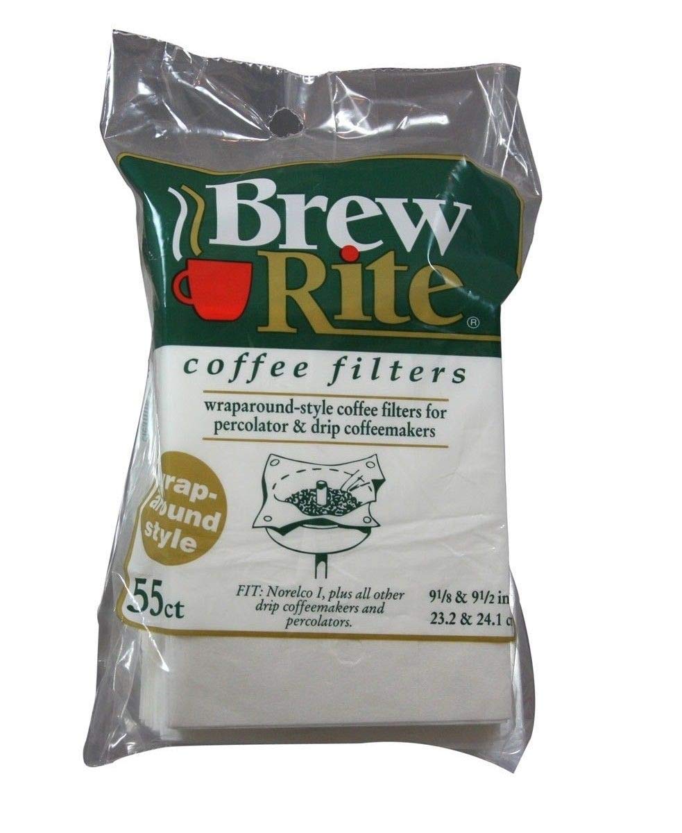 Brew Rite Wrap Around Percolator Coffee Filters 55 Count