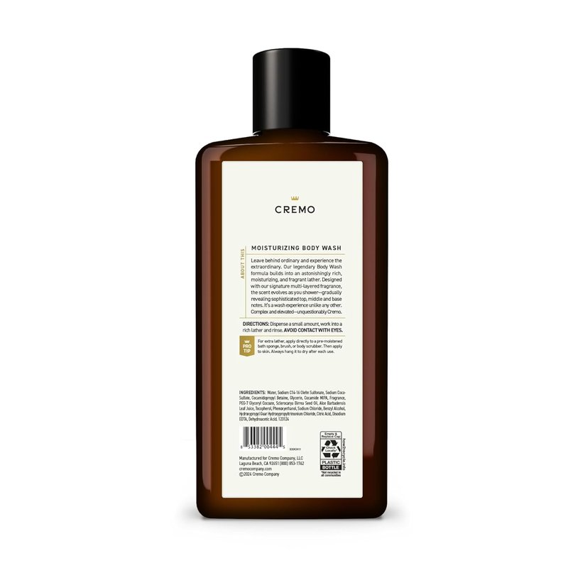 Cremo Sage & Citrus Body Wash - Revitalizing Mandarin & Cedar Blend | 16 Fl Oz (2-Pack)
