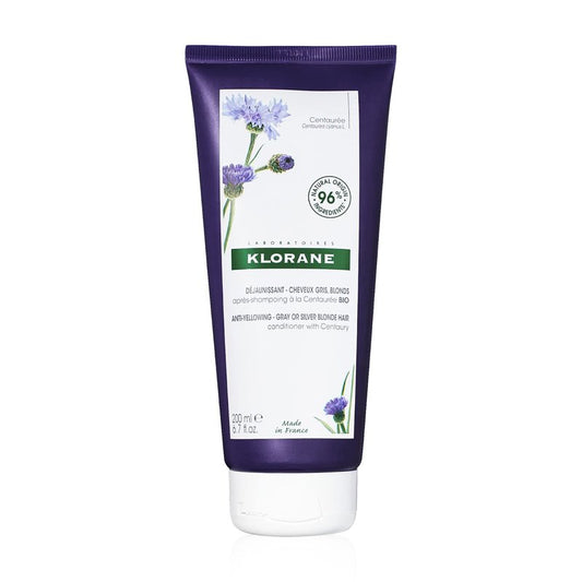 Klorane Plant-Based Purple Conditioner - Brightens Blonde & Gray Hair | 6.7 fl. oz.