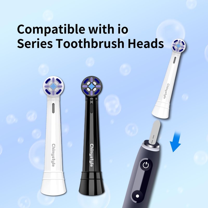 10 Pack iO Toothbrush Replacement Heads Compatible with Oral-B iO Series, Fit for iO 3/4/5/6/7/8/9/10 Electric Toothbrush, White