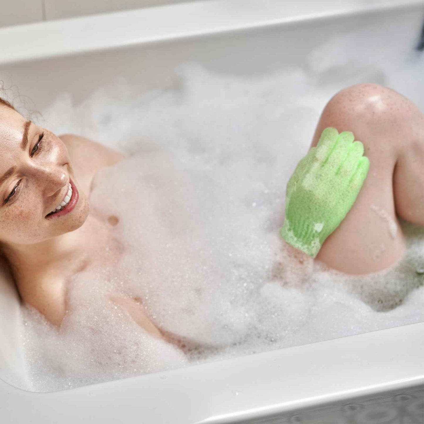 LemonRoad 48 Pcs Exfoliating Bath Gloves Individually Wrapped Bath Sponges Body Scrub Exfoliating Gloves with Case Body Scrubber for Dead Skin Remover Loofah Washcloth Mitt Men Women